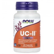 NOW Foods, UC-II, добавка для здоров’я суглобів, неденатурований колаген II типу, 60 капсул